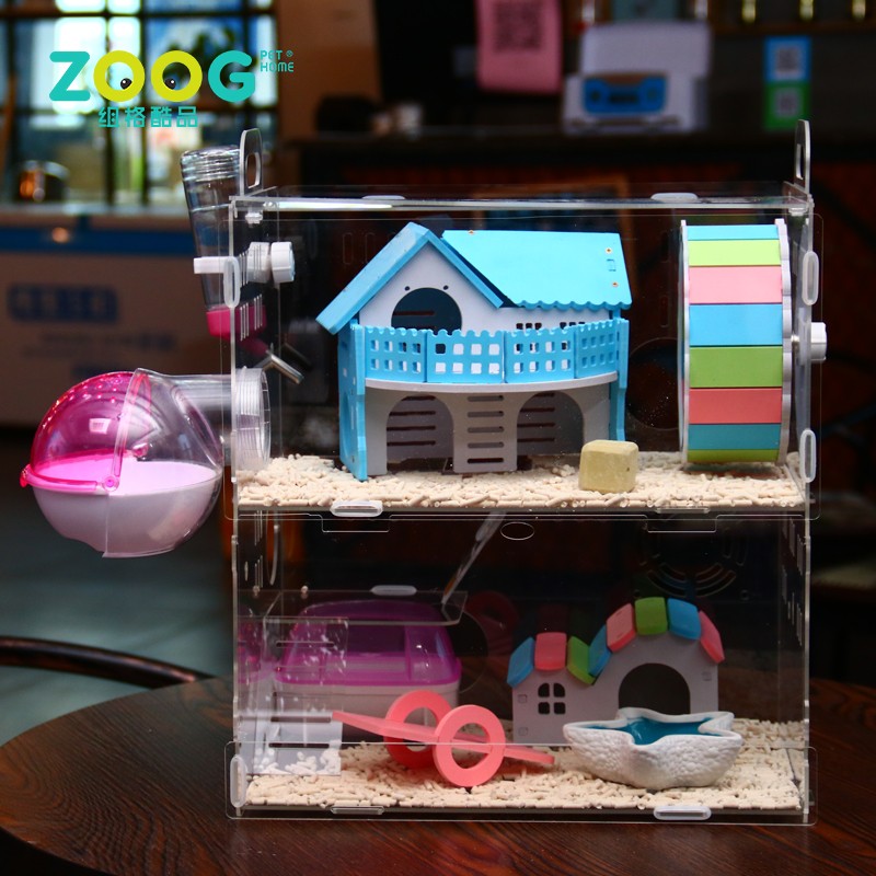 Small Animal Cage Supplier - High Quality Deluxe Acrylic Design