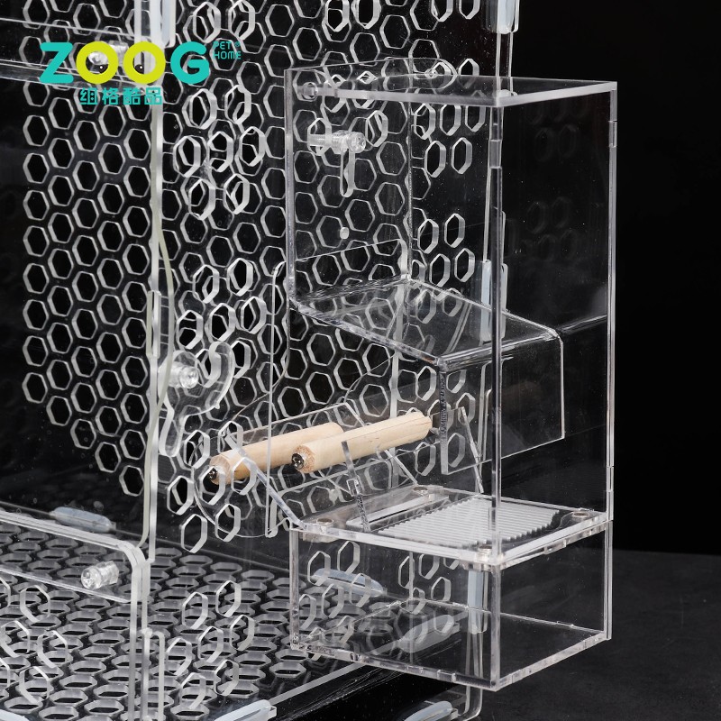 Parrot Bird Cage Manufacturer - Customized Logo Acrylic Plexiglass