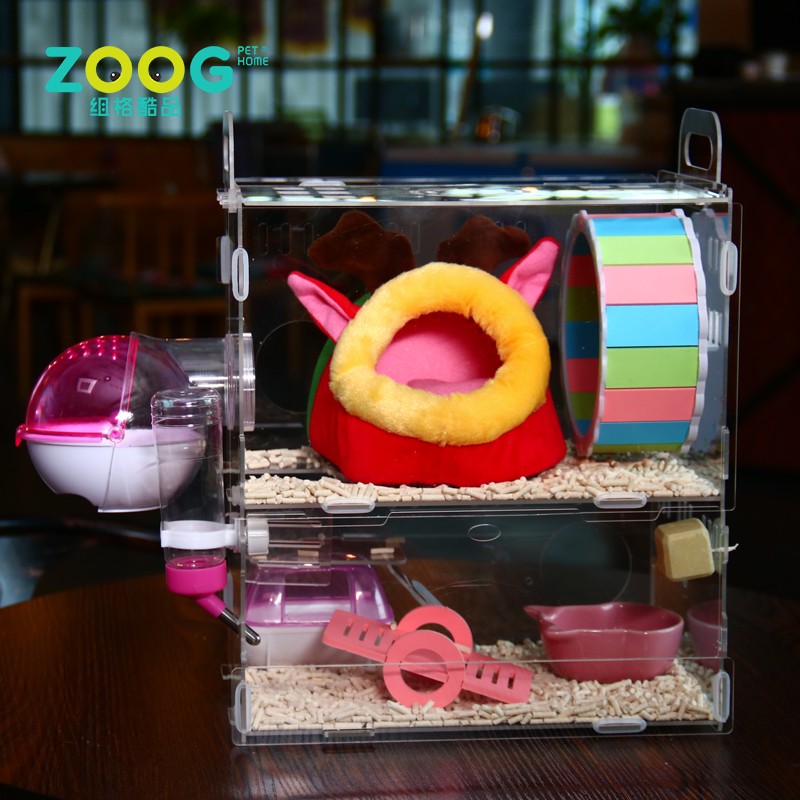 Small Animal Cage Supplier - High Quality Deluxe Acrylic Design