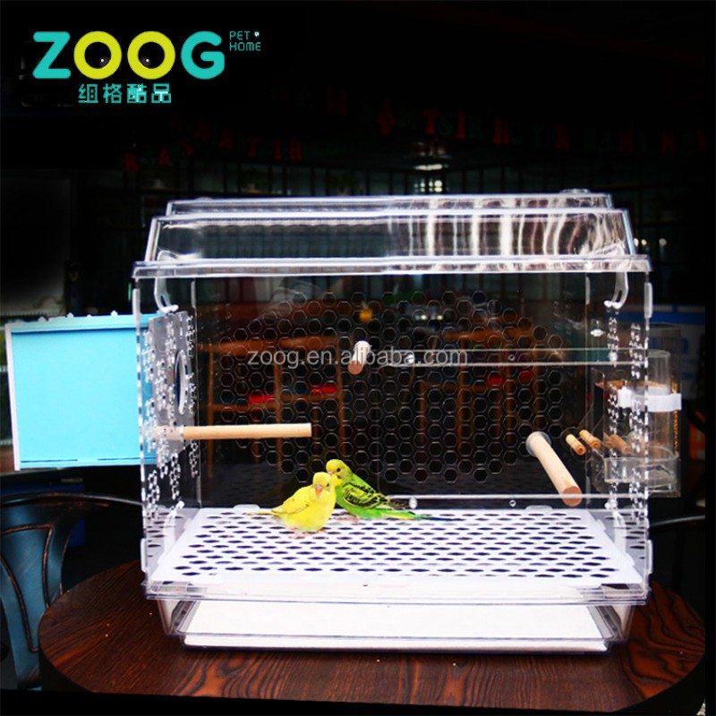 Pet Cage Supplier - Catwell Clear Acrylic Bird Cage