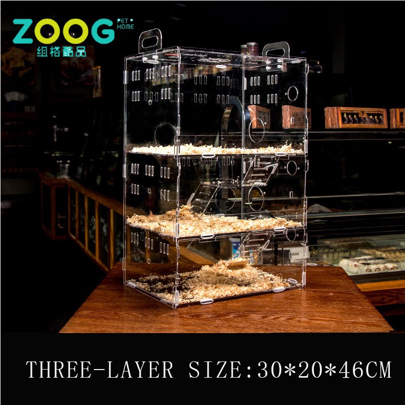 Small Animal Cage Supplier - Acrylic Hamster Pet Cage
