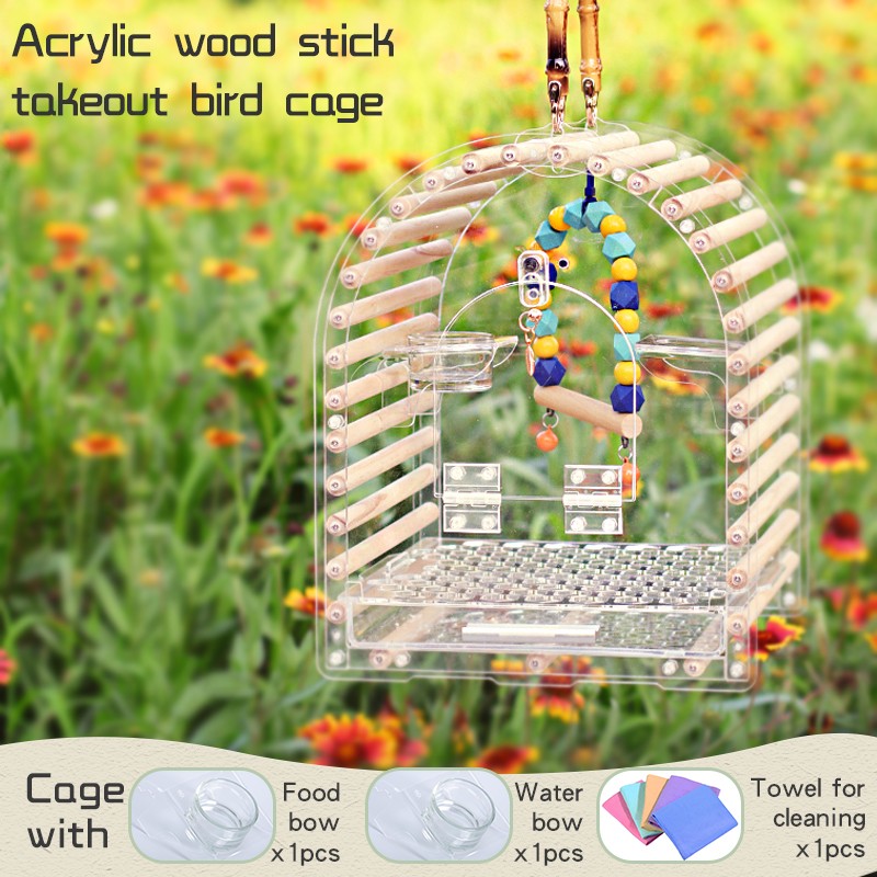 Bird Nest Supplier - Customized Acrylic Hanging Food Bowl