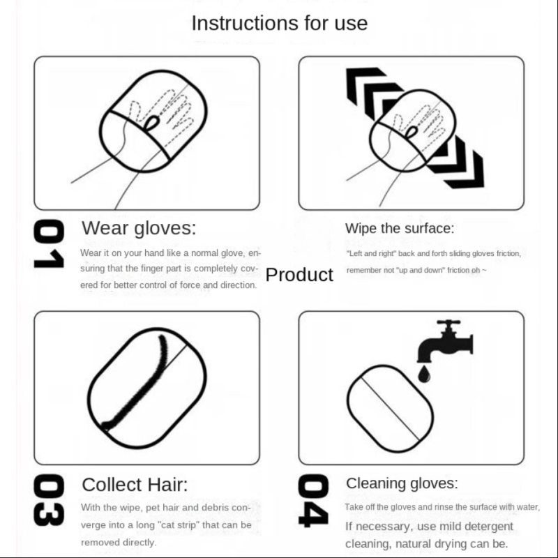 Electrostatic Pet Glove Factory - Hot Sale Washable Reusable