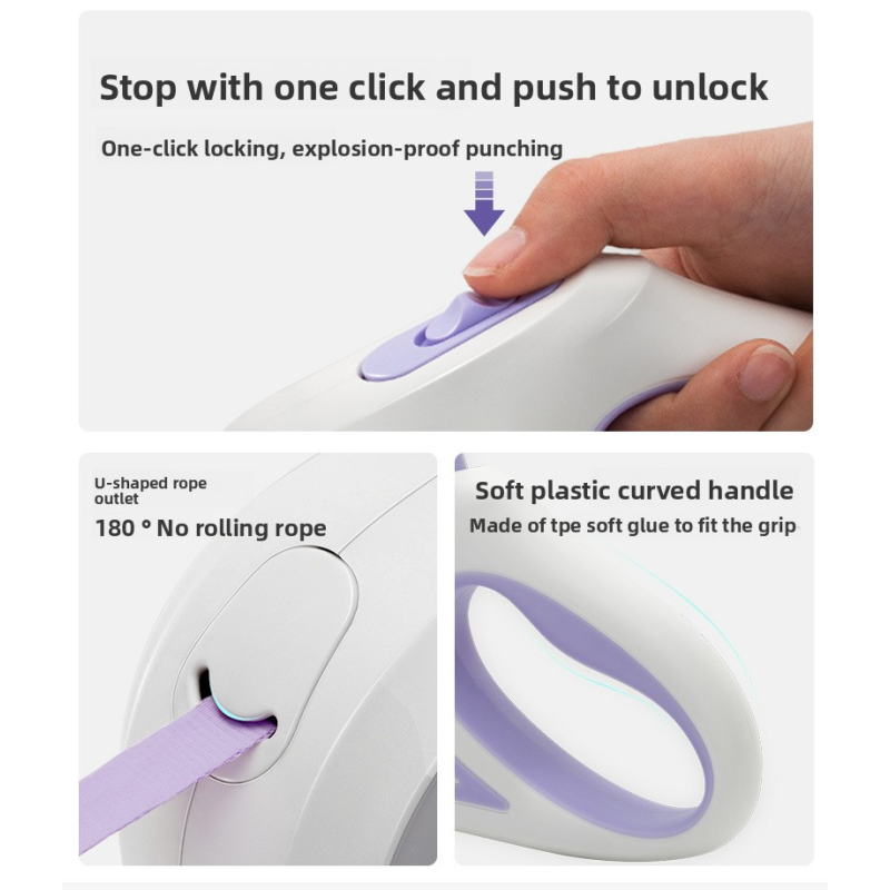 Retractable Dog Lead Factory - Hot Sale LED Illuminated 360