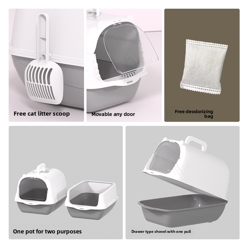 Enclosed Cat Litter Box Manufacturer - Wholesale Large Capacity