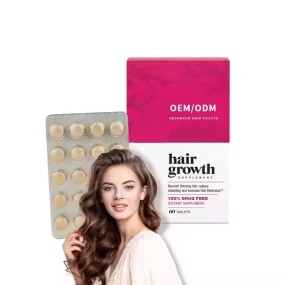 Adult Hair Growth Tablets Factory - OEM Best Selling Promotes Thicker Healthier Hair