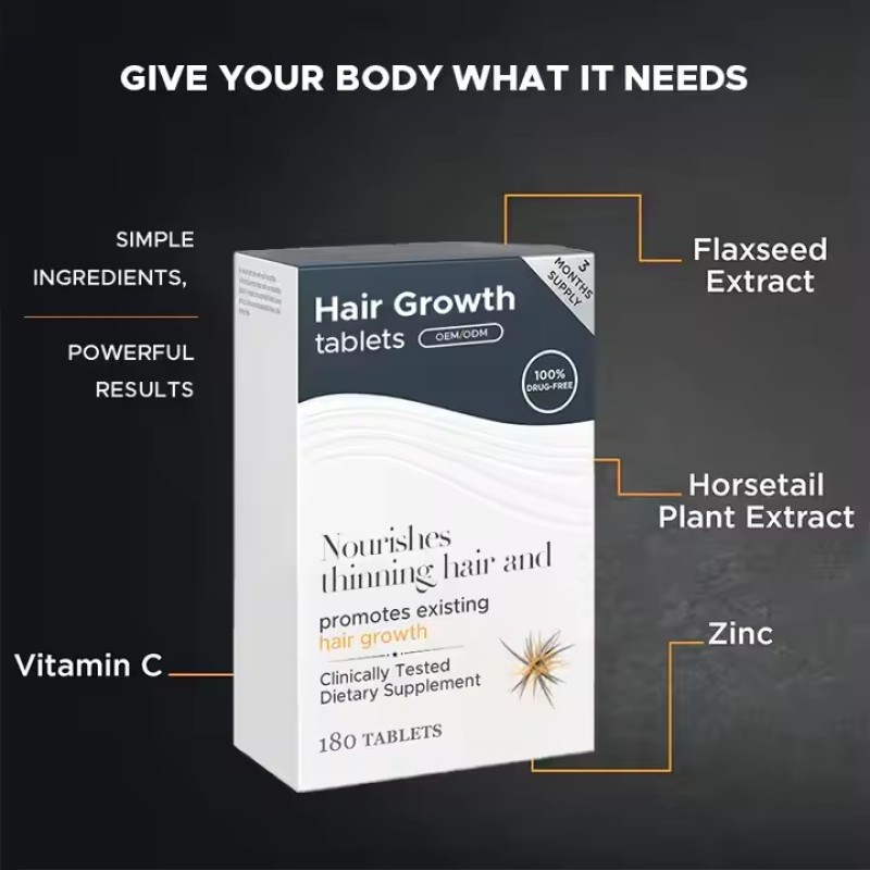 Male Hair Growth Tablets Factory - Best Selling Supplements for Sparse Hair Nourishment