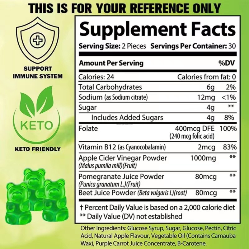 Organic Keto Gummies Manufacturer - OEM ODM Sugar Free Apple Cider Vinegar Detox
