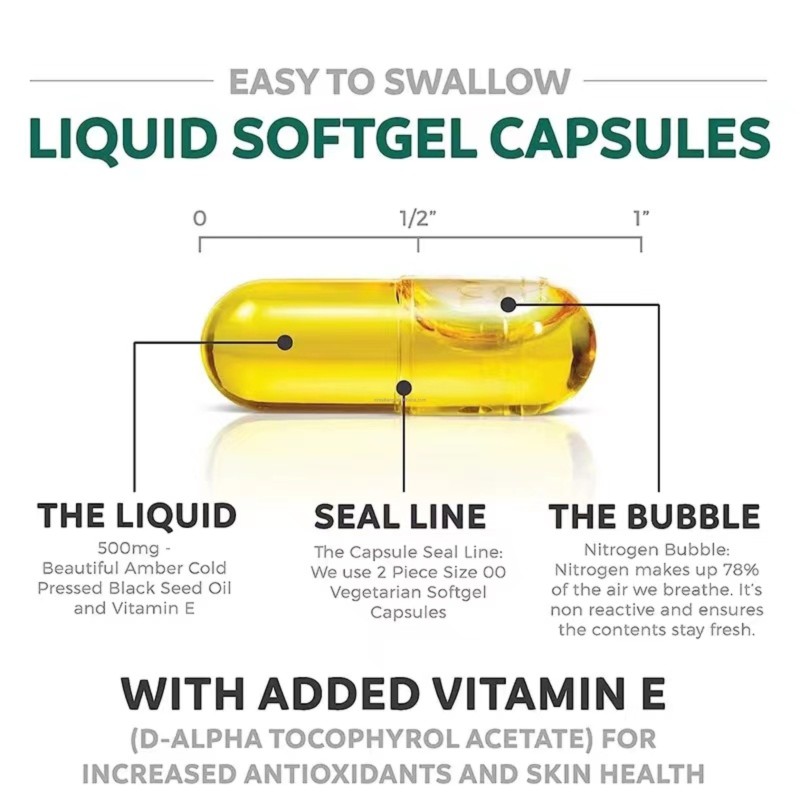 Black Seed Oil Capsules Manufacturer - Private Label Cold Pressed Antioxidants Liver Health