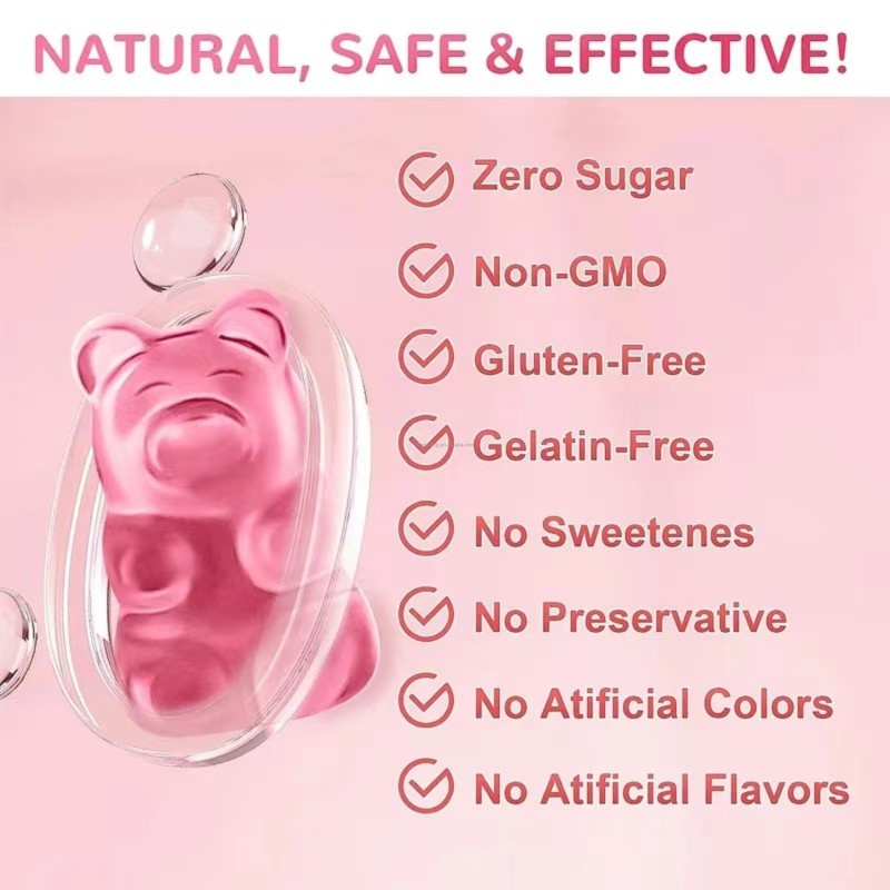 Sugar Free Collagen Gummies Factory - Premium with Biotin Magnesium Healthy Hair Support