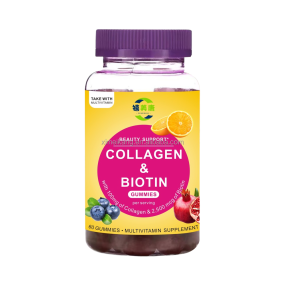Sugar Free Collagen Gummies Factory - Premium with Biotin Magnesium Healthy Hair Support