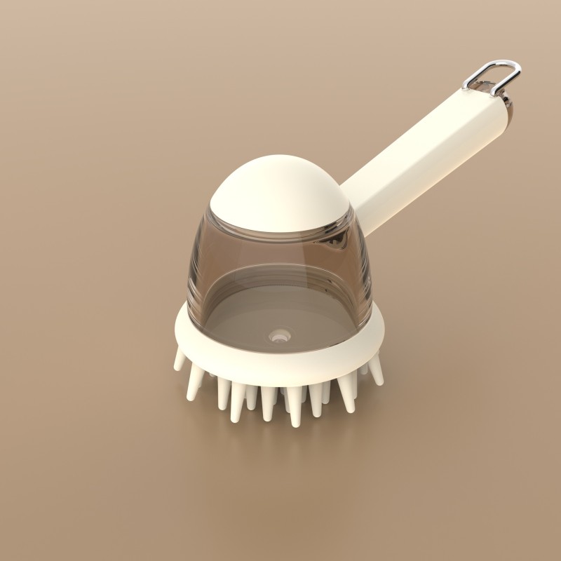 Pet Grooming Comb Supplier - High Quality Round Silicone Soft Bathing Hair Remover