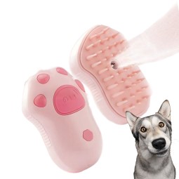 Mini Pet Brush Factory - New 3-in-1 Silicone Steam Brush Spray Remover