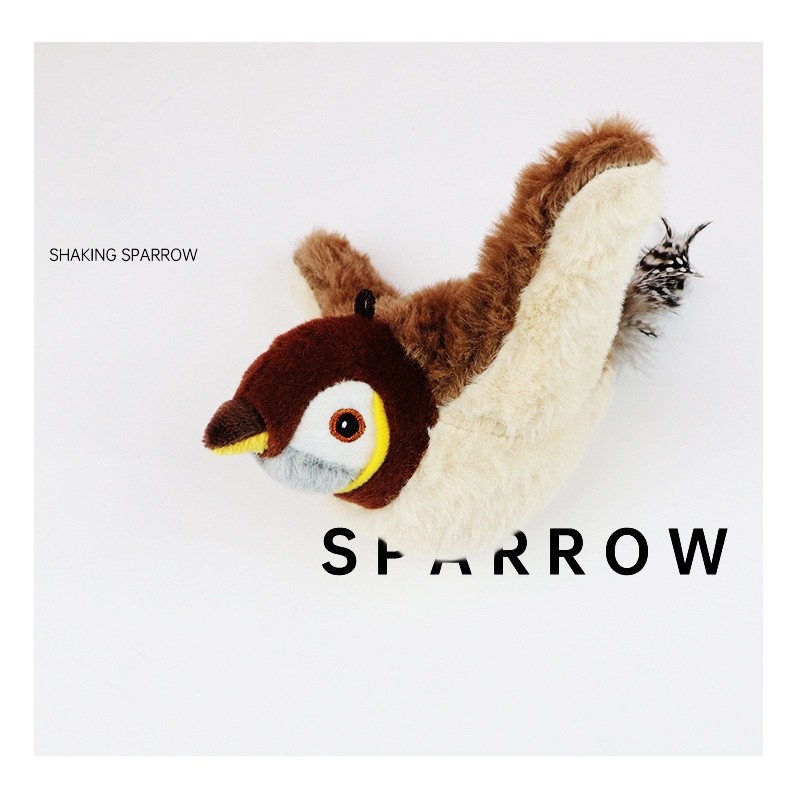 Smart Pet Toy Manufacturer - 2025 Sparrow USB Charging Simulation Animal Call Vibration