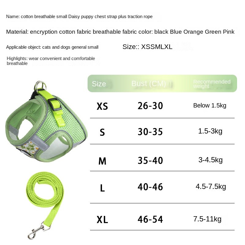 Dog Rope Factory - Hot Sale Medium Large Telescopic Reflective Pure Cotton Padded