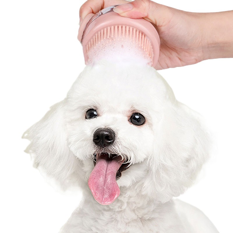 Pet Grooming Comb Supplier - High Quality Round Silicone Soft Bathing Hair Remover