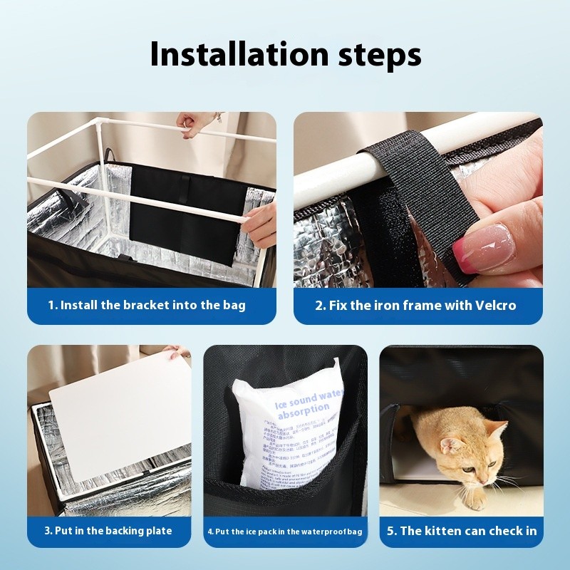 Portable Cooling Mat Supplier - Summer Cooling Artifact Zipper Small Animals Ice Nest