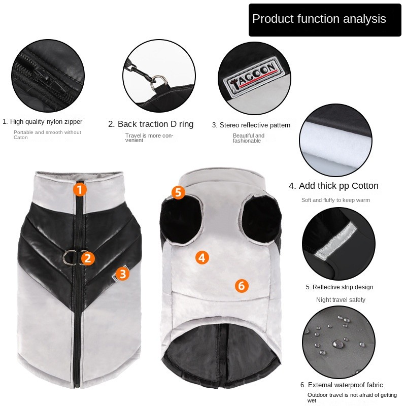 Pet Clothing Supplier - Autumn Winter New Cotton Double-Layer Assault Dog Clothes