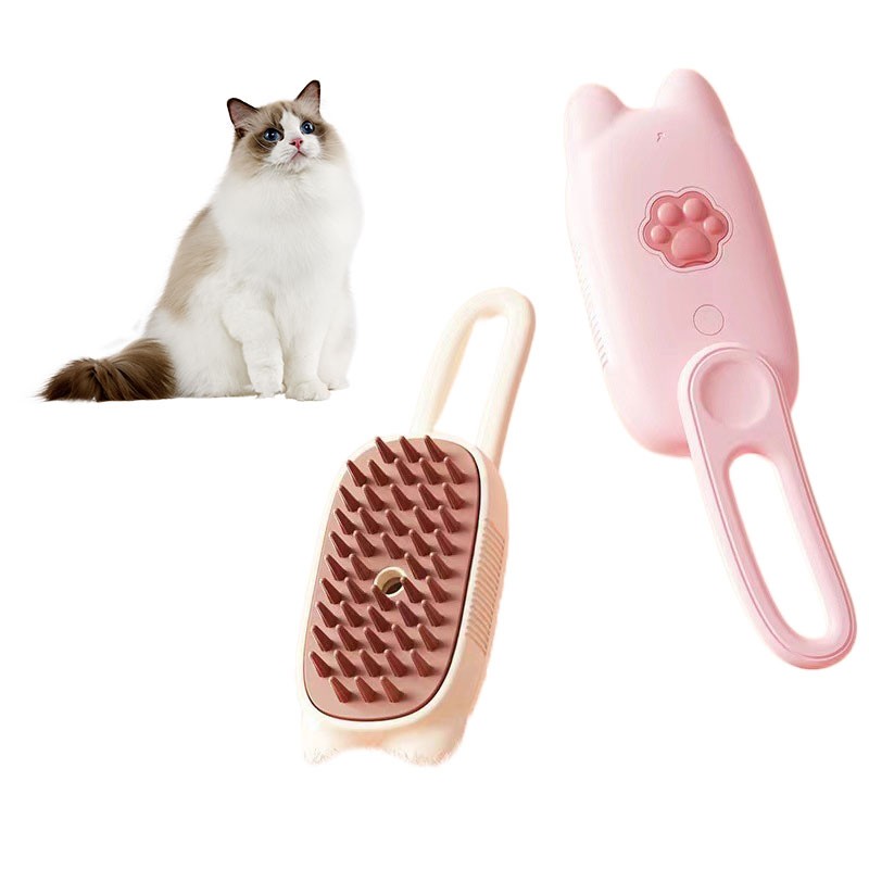 Mini Pet Brush Factory - New 3-in-1 Silicone Steam Brush Spray Remover