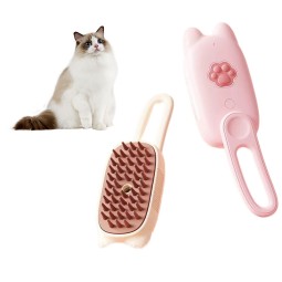 Pet Grooming Comb Manufacturer - 3-in-1 Steamy ABS TPR Hair Remover Spray Brush