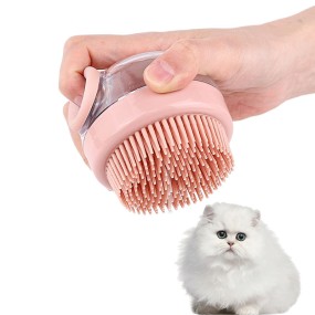 Pet Grooming Comb Supplier - High Quality Round Silicone Soft Bathing Hair Remover