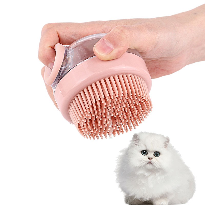 Pet Grooming Comb Supplier - High Quality Round Silicone Soft Bathing Hair Remover