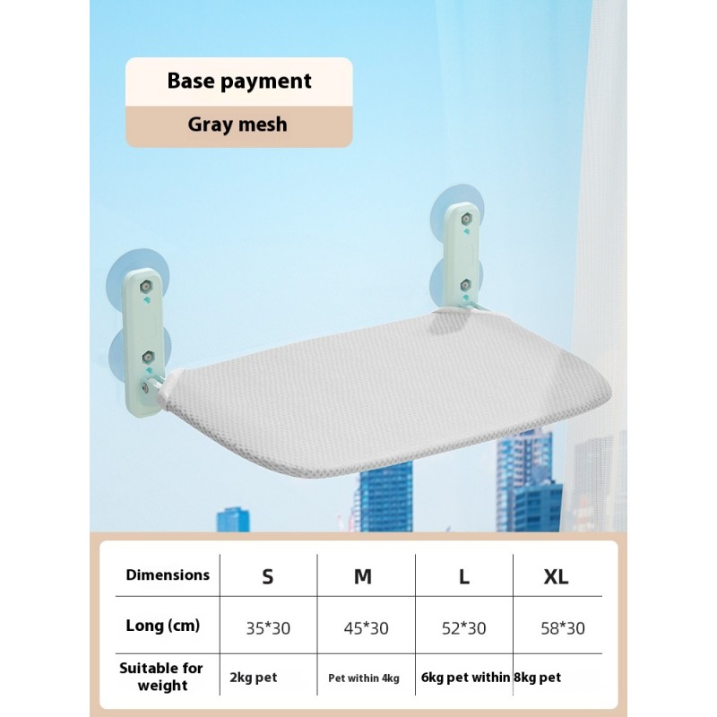 Cat Hammock Manufacturer - Foldable Frame Suction-Cup Hanging Window Access