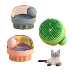 Pet Cleaning Brush Factory - Practical Silicone Long-Hair Grooming Dispenser