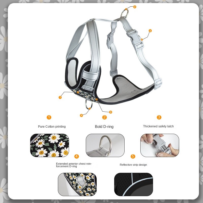 Nylon Dog Leash Supplier - Lightweight for Small Medium Large Dogs Padded Chest