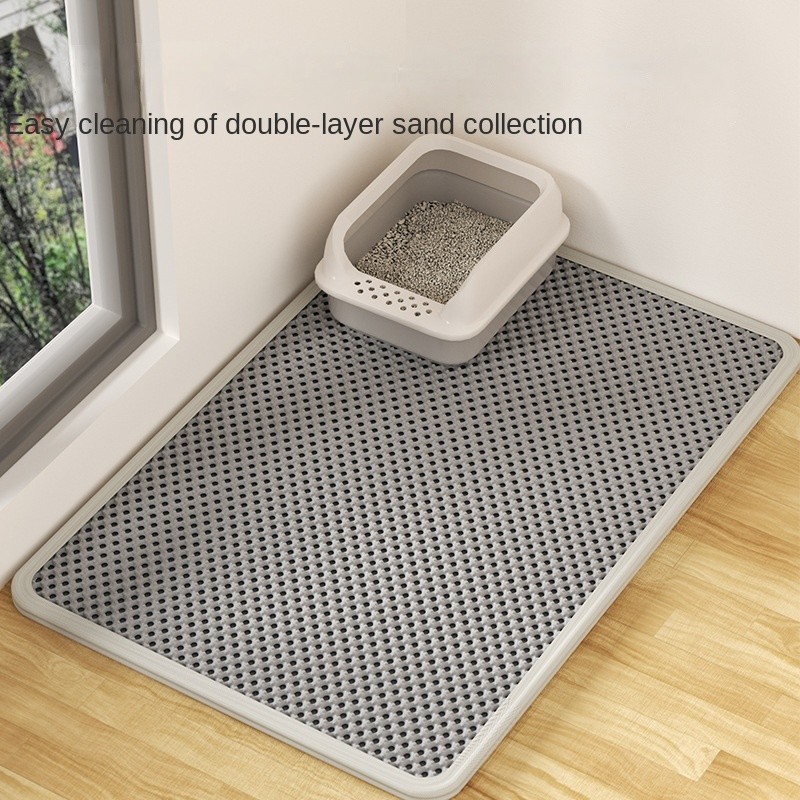 Pet Mat Factory - Solid Pattern Double-Layer EVA Anti-Splash Anti-Dirty Bed Mat