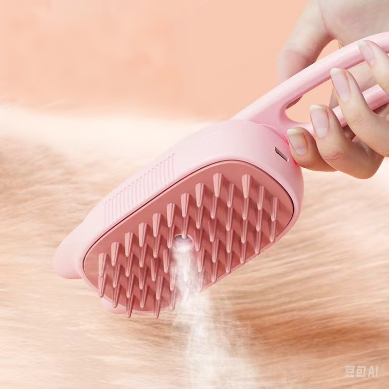 Pet Grooming Steamer Factory - Multifunctional Rechargeable Silicone Self-Cleaning Comb