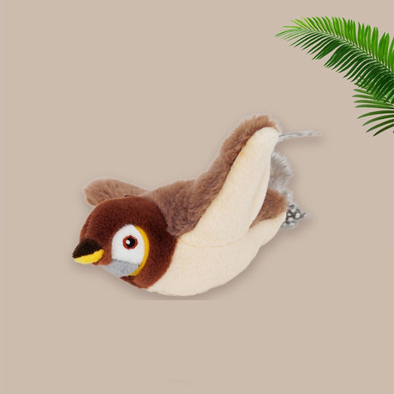 Smart Pet Toy Manufacturer - 2025 Sparrow USB Charging Simulation Animal Call Vibration