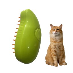 Electric Pet Comb Supplier - Silicone Spray Comb for Hair Removal Massage