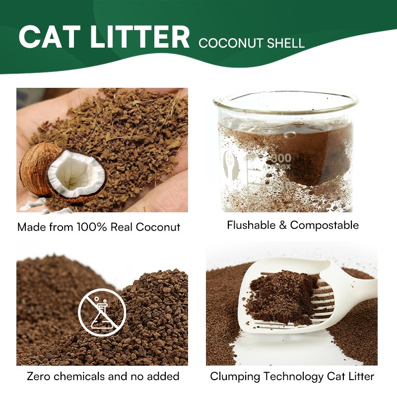 Clumping Coconut Cat Litter Manufacturer - 2025 Wholesale Price