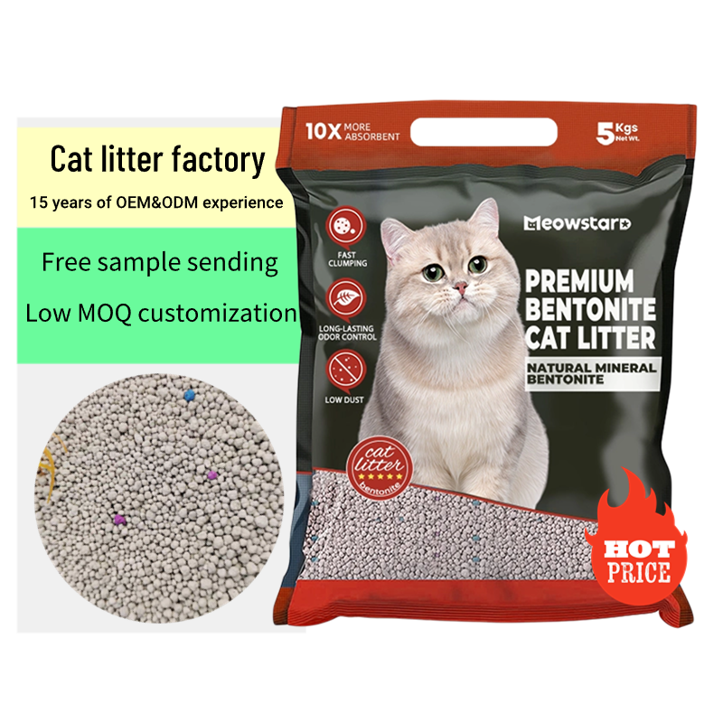 Unscented Bentonite Cat Litter Factory - Wholesale 8L Active