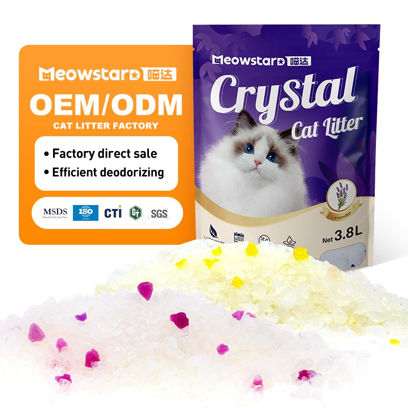 Crystal Cat Litter Manufacturer - Premium 3.8L Multiple Cats