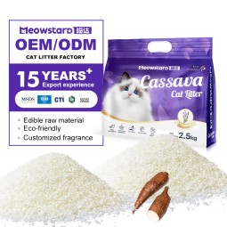 Flushable Cassava Cat Litter Supplier - Factory Direct Customized