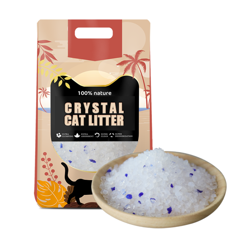Silica Gel Cat Litter Factory - Custom Highly Absorbent Non Clumping Non Toxic Dust-Free 3% Blue