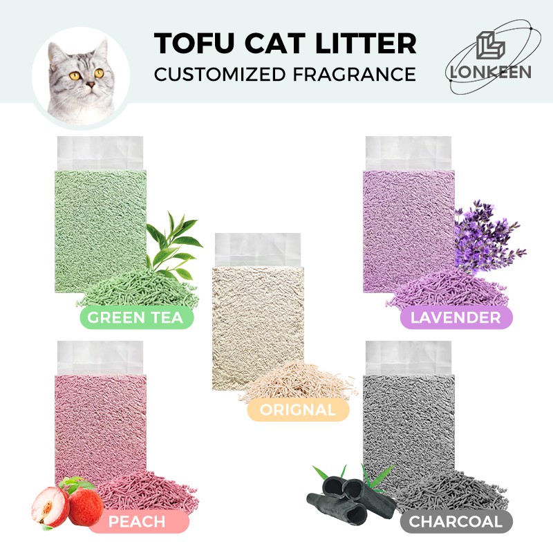Premium Tofu Litter Manufacturer - OEM Premium Easy Clean Plant Green Tea Scent 6L Eco Clean