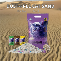 Cat Litter Sand Factory - OEM Factory Direct 5L 10L 10kg Colorful Dust Free Clumping