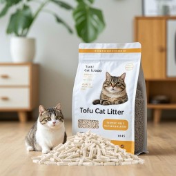 Tofu Cat Litter Supplier - OEM ODM Factory Dust Free 6 Liters Flushable Clumping Natural Plant