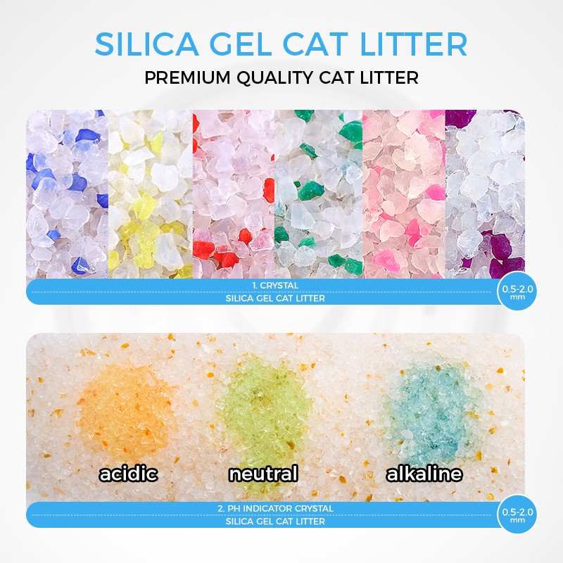Silica Gel Cat Litter Manufacturer - Wholesale Eco-Friendly Non Clumping 3.8L Blue Crystal