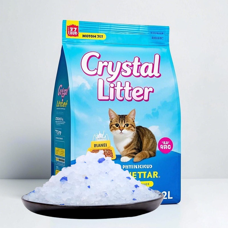 Crystal Cat Litter Supplier - No Dust Easy to Clean Strong Deodorant 3.8L Absorbent Silica Gel