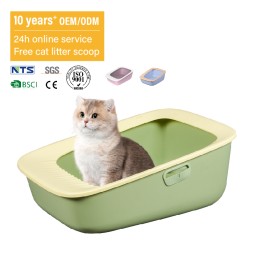 Litter Box Manufacturer - Wholesale Eco Friendly High Border Splash Proof Plastic Cat Litter Box