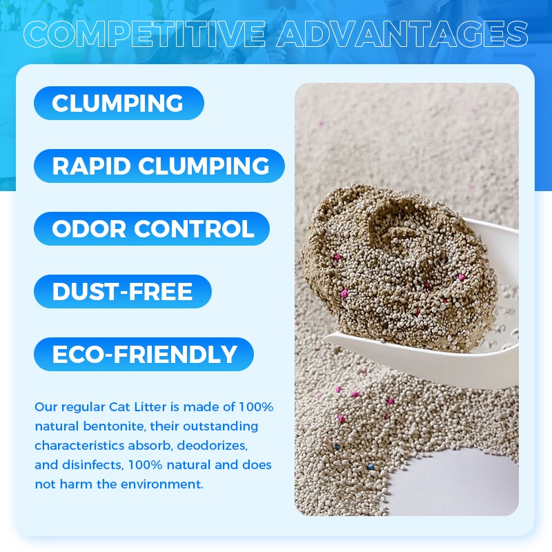 Natural Cat Litter Manufacturer - Wholesale Bulk 1-3mm Strong Fragrance Organic Sodium Ball