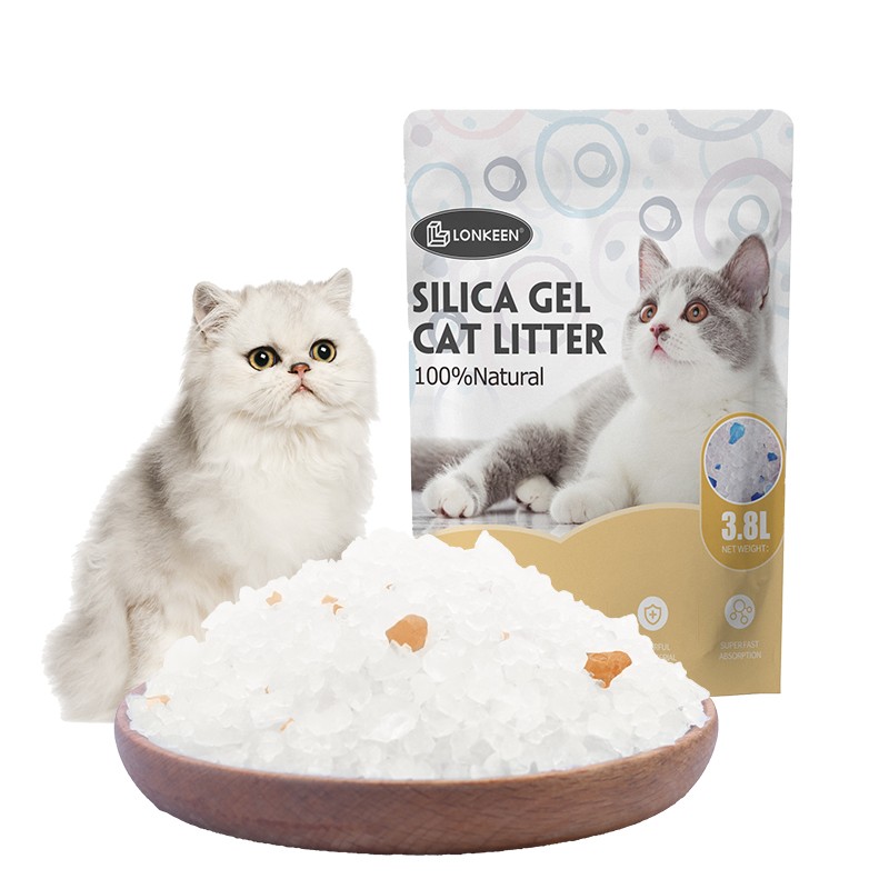 Crystal Cat Litter Factory - Supplier Cheap Long Lasting 1-8mm Granular Dust-Free Silica Gel