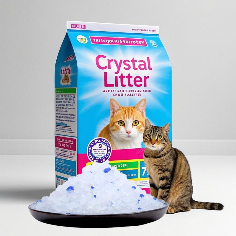Crystal Cat Litter Supplier - No Dust Easy to Clean Strong Deodorant 3.8L Absorbent Silica Gel