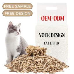 Plant Based Cat Litter Factory - All Natural Eco Friendly 6L Plant Clumping Flushable Strip