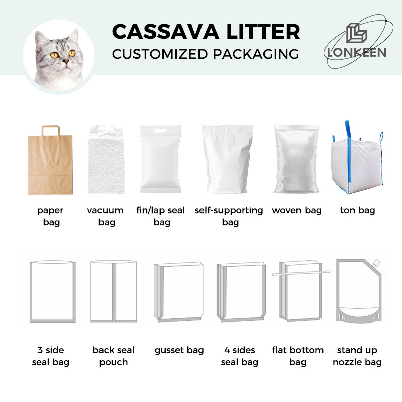 Cassava Cat Litter Factory - Wholesale Custom OEM ODM Cassava Eco Friendly Natural Plant
