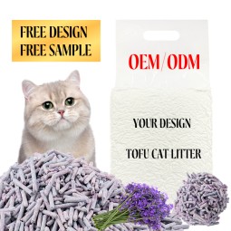 Plant Based Cat Litter Supplier - Green Tea Lavender Peach Scent Natural Plant Bean Curd Dust Free
